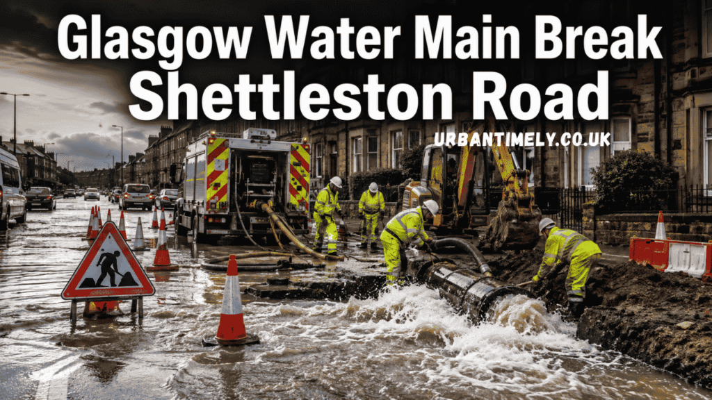 Glasgow Water Main Break Shettleston Road