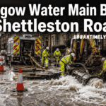Glasgow Water Main Break Shettleston Road